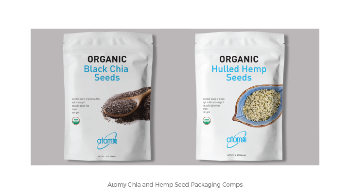 Atomy Organic Chia & Hemp Seed Comps